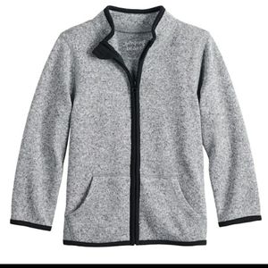 NWOT Jumping Beans Infant Boy Fleece Zip-Up Jacket